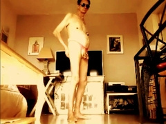 naked with many rings on my genitals I do the show