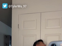 Japanese fellow self penetrates with a pierced sausage & Tyler Wu fleshlight