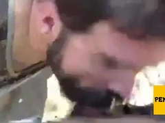 Bearded Daddy Gives Facial in the Woodstv