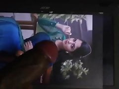 Cock tribute on Indain Mallu actress Nikitha Vimal