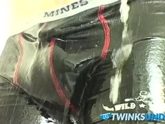 Sweet twinkie only leaves his underwear when masturbating