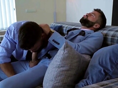 Banging things out on the couch while being clothed