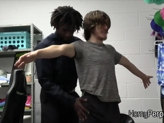 Thief big black cocked bareback style at the office