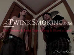 Intense cock rubbing and smoking by straight Nolan and York Reid