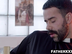 FatherXXX.com - Teenage sinner's church intercourse penalty by mischievous priest