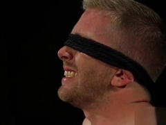 Bound sub dicksucked and spanked by hunk