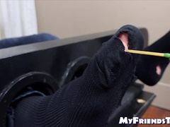 Hunky Drew Harper was locked up into a hotfoot by a hairy guy