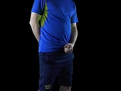 Wanking It In Sports Shorts #1 Solo Male Masturbation