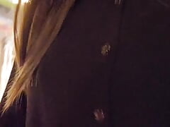 Blooper... Exhibitionist Gina failed to cum in public