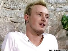 Interviewed British gay solo masturbates