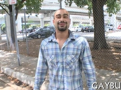 Sizzling hot guy gets a wild and steamy blowjob from his hot and horny lover