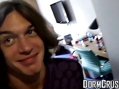 Perverted students wank and cum on their sleeping roommates