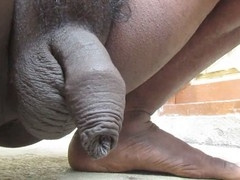 Like well-hung man demonstrates 360 degree cock display