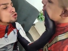 Bare Threesome With Superman