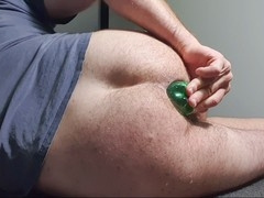 Extreme close-up of a hungry sloppy ass getting wrecked