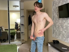 My First-Ever Spunk In 24 Torrid Stud With Massive Cock Celebraite His Bday