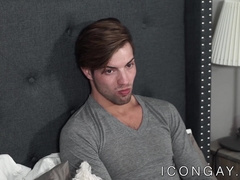 Homo hunk Max Sargent anally drills inked stepson with vigor