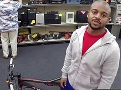 Black guy short on cash makes up the difference with anal sex