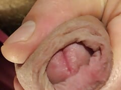 Hump and Jerk the Foreskin to Cum, Close Up