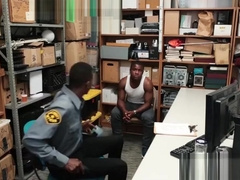 Young perp tagging mall property but guards caught him