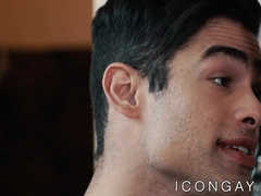 Handsome mature gentleman anally pounds young athletic gay