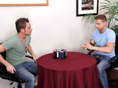 Couch sex after a naughty poker lesson