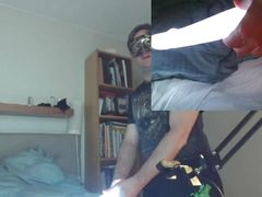 Fun with lights and silicone dildos