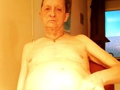 Naked Stretching Testicle Tonic On My Face And Pink Cigar