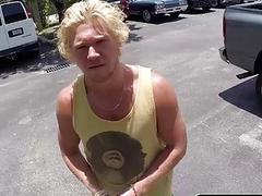 Surfer hunk doesn't want to suck dick, but he really needs some money