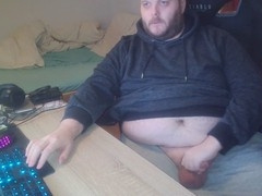 Chubby European guy Korus enjoys a nice session with his uncut cock