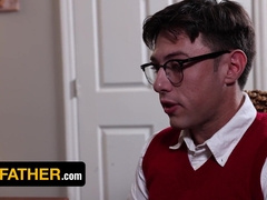 Watch as Gigantic priest pounds innocent church boy's backside with his massive meaty stick