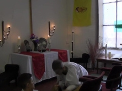Prayers and thots: twink fucking in a church