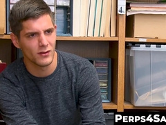 Horny Big Black Cocked Guard Caught Himself a Cute Perp 2