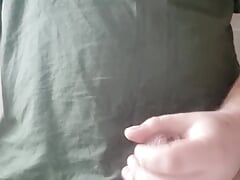 Alpha Military jerk off while smoking