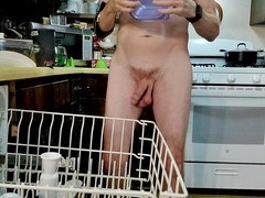 A big cock man, thin, walk