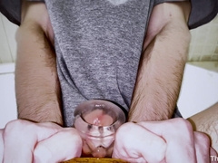 CLOSE-UP: Sight From Under Drilling Fucktoy - Super-Cute Frenulum & Good-Sized Cum Shot (4K - 60FPS)