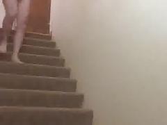 Boner on the stairs