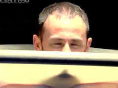 Duke Rivers tied in the constricting chamber