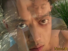 Watch Japanese Tugs himself to orgasmic heights with steamy solo play