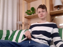 Jacking off in denim