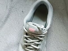 Cum on my wife's Nike Sneakers