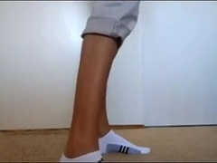 Twink in Socks & Boxers on Webcam