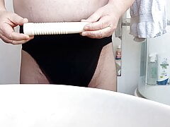 Pantyhose anal vibrator