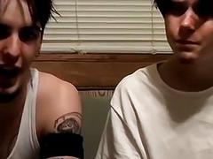 Curious roommates masturbate their meat together