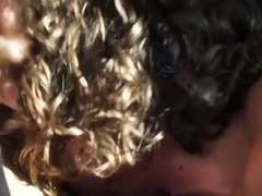 Two sweaty guys barebacking