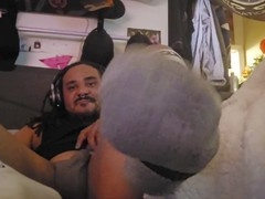 Sweaty jock Beau Grace indulges in some solo play with his socks