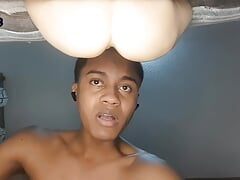 The young athletic man with a 20cm cock needs to blow a load so he uses the asshole of his Fleshlight