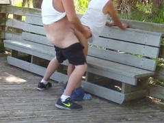 Gordito se la mete a abuelo en publico345