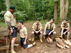 Scouts spend their time exploring butt holes not nature