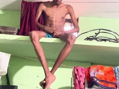 Indian muscle, solo handjob, pornstar